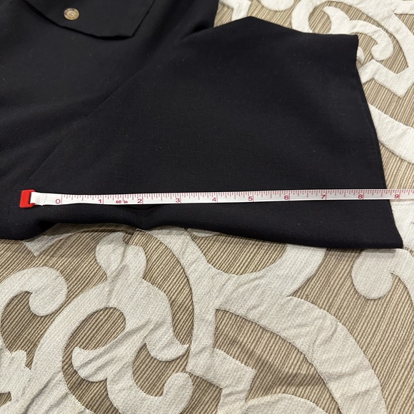 Vintage Orvis Women’s Black Long Midi Dress Button up Shirt with Pockets - Picture 12 of 14